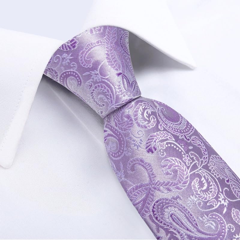 Corbata de Seda Paisley para Hombre 8cm Set miniatura 4