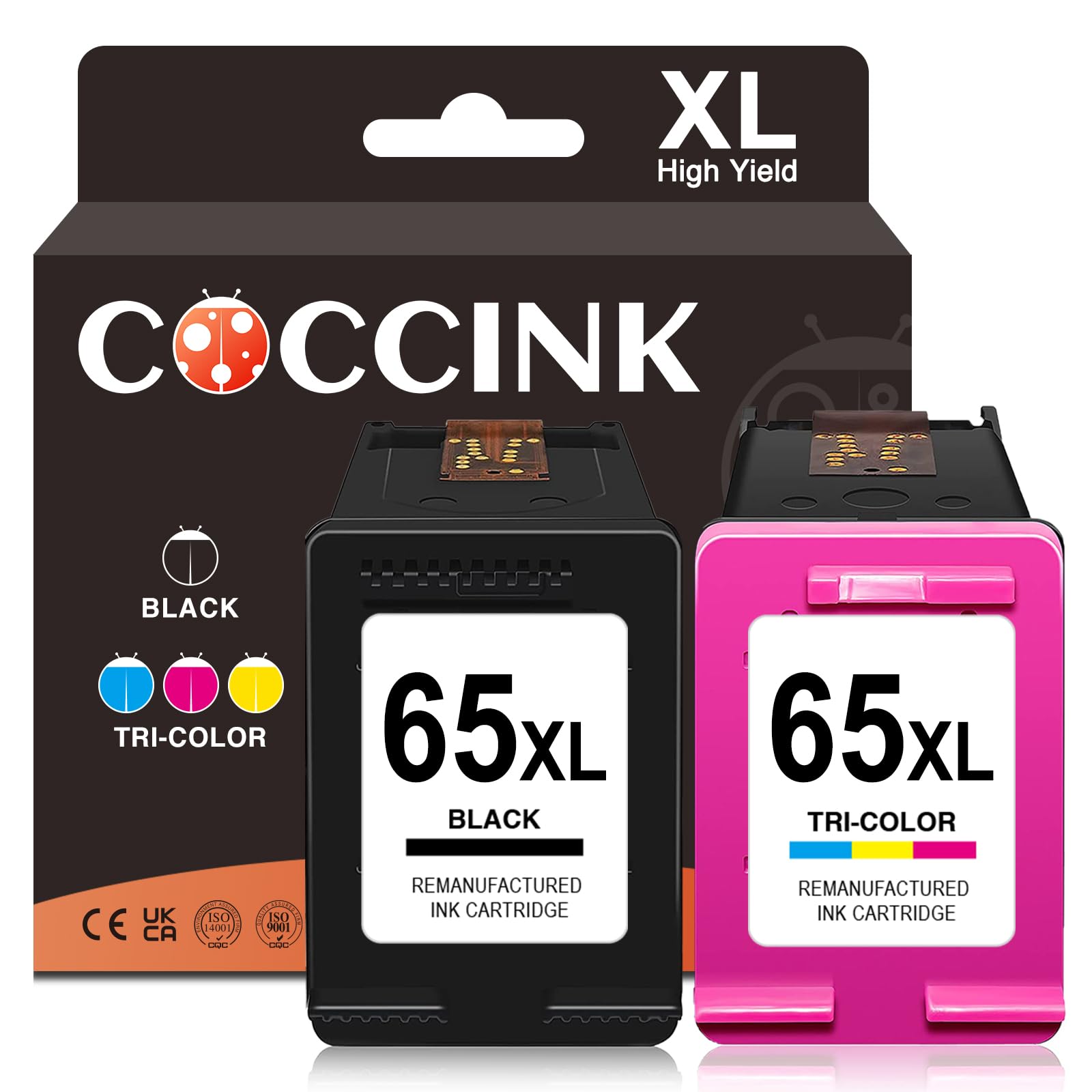 Cartucho De Tinta De Repuesto Skyink 65XL Para HP 65 XL (negro/color