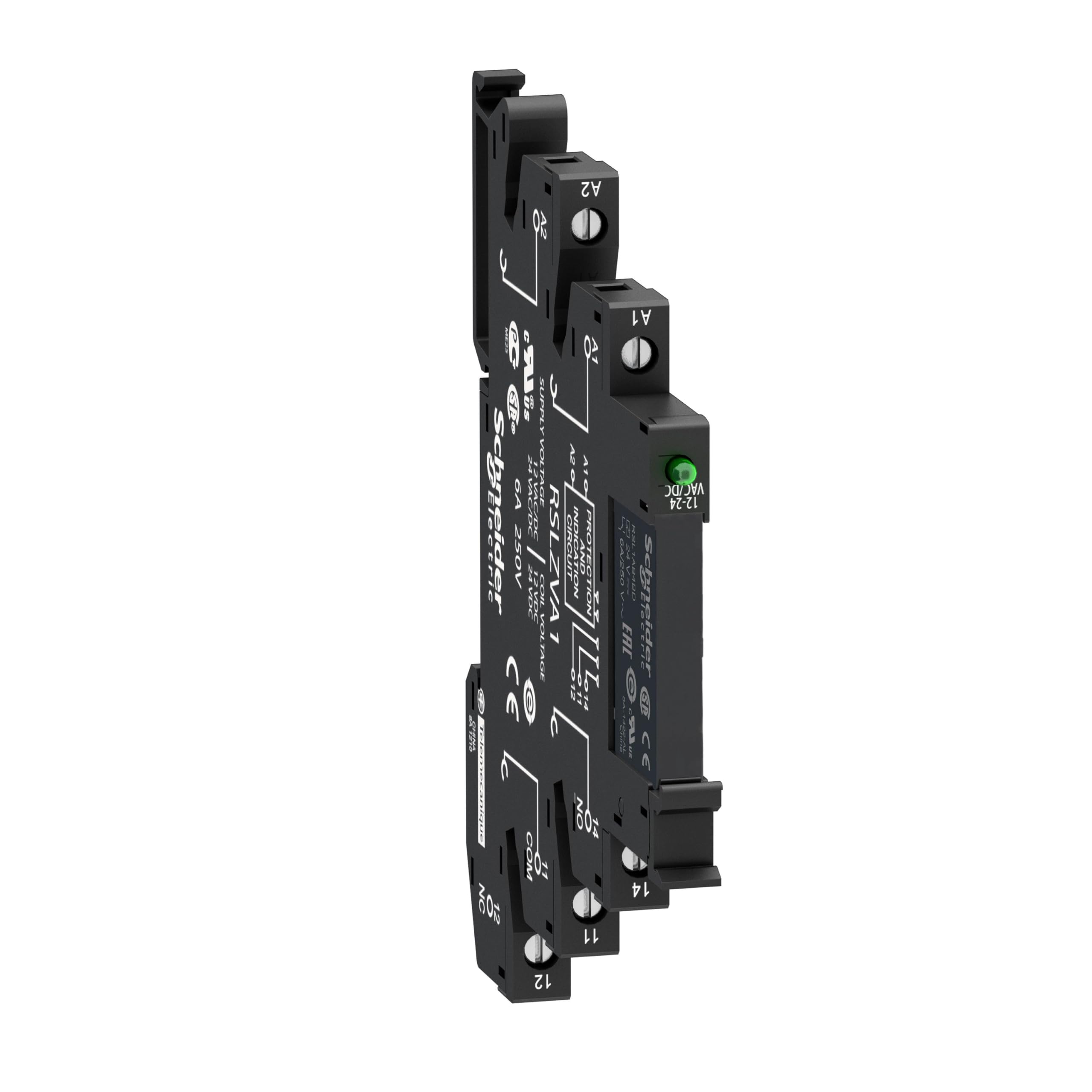 Relé 48 VAC VDC con base de tornillo para evitar falsos contactos 2