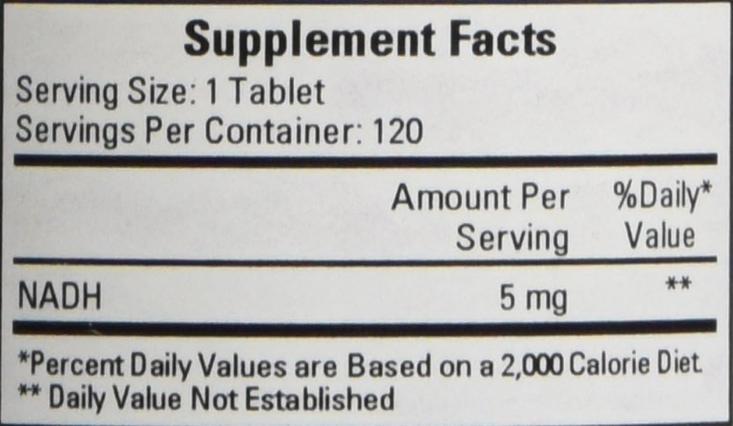 Cardiovascular Research Nadh Tablets, 120 Count