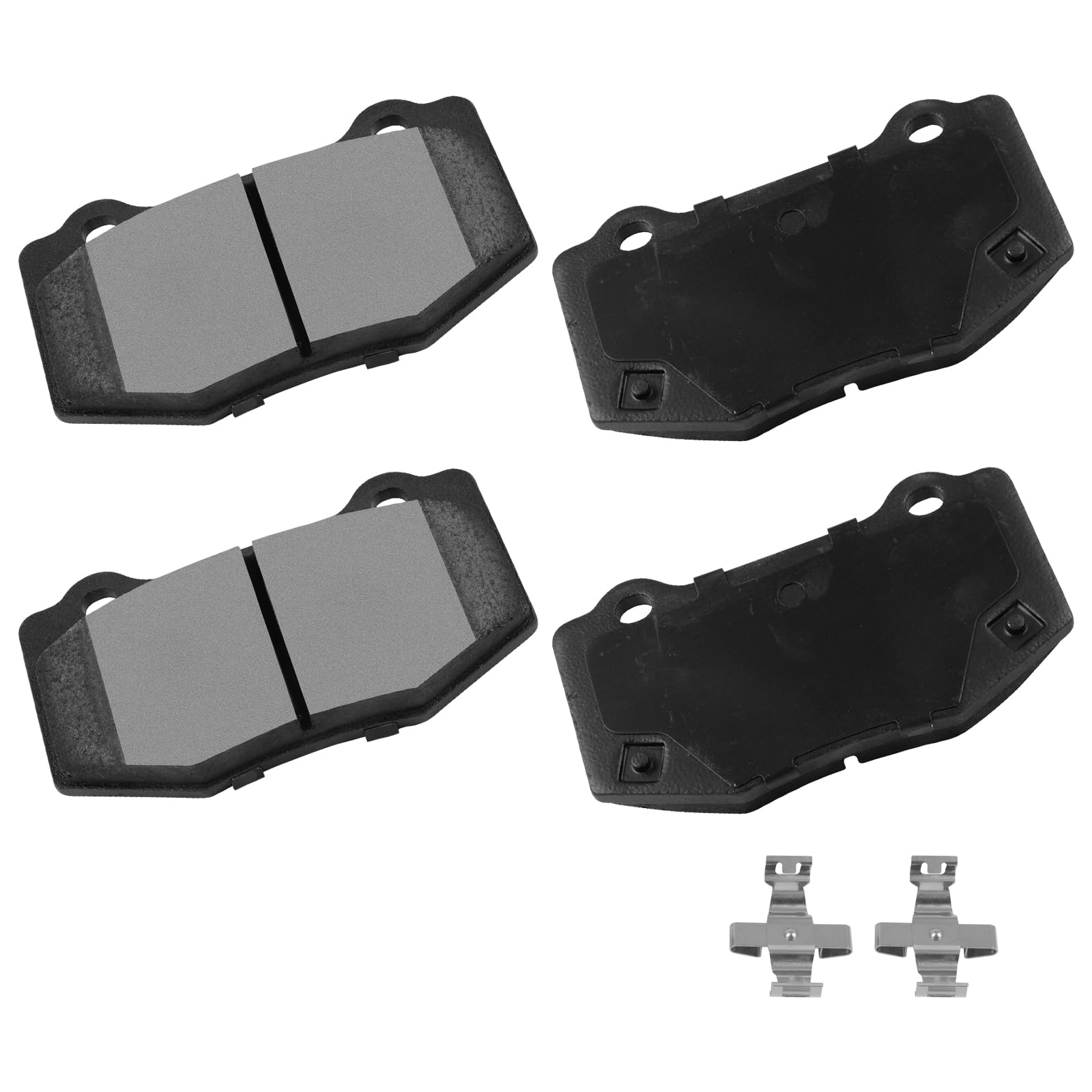 cciyu D1718 Brake Pads w/Hardware Rear Disc Brake Pad Set