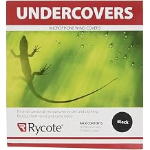 Rycote 065101 Undercover for Lavalier Microphone - Black Pack of 30