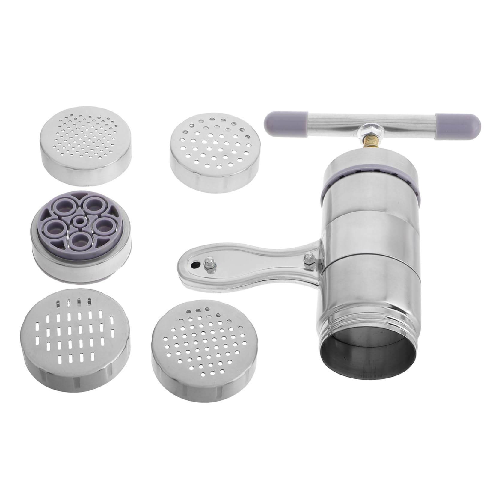 OUNONA 1 Set Stainless Crank Noodle Machine Metal Portable Manual Pasta Maker For Noodles Simple To Operate For Home Kitchens