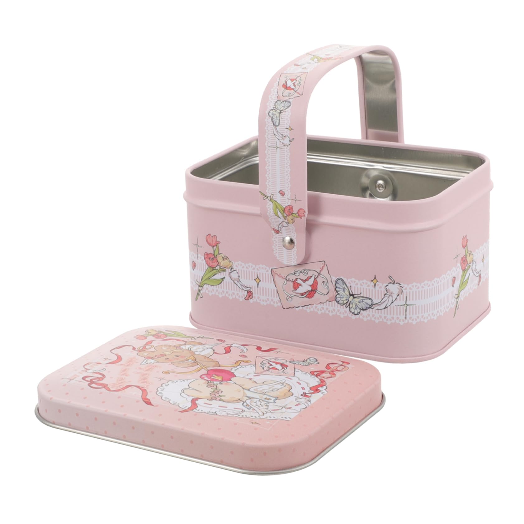 DIKACA Estuche De Hojalata Vacío Resistente De Metal Divisores Para Joyas Dulces Pequeños Artículos Para Bodas Y Fiestas.