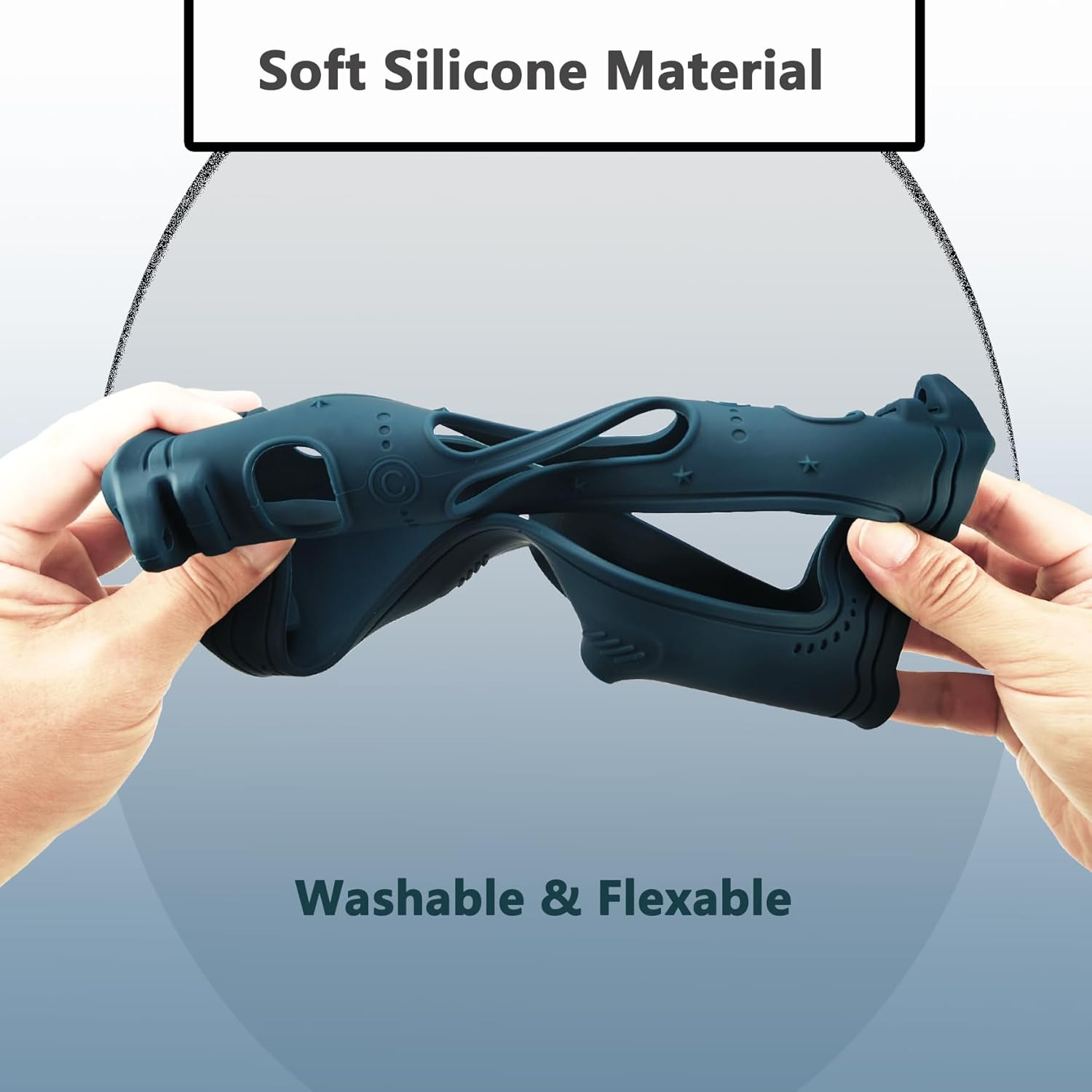 JCHPINE Silicone Cover and Hard Carrying Case for JBL Charge 6 Portable Bluetooth Speaker Accessories, Protective Cases for JBL Charge 6 AI Sound Bluetooth Speaker with Shoulder Strap (Blue) - Image 8