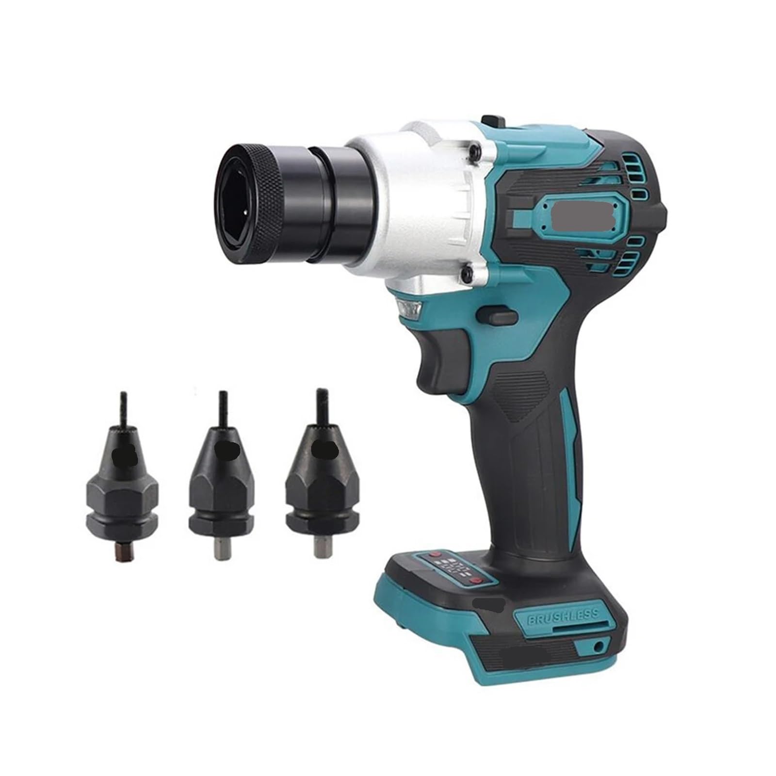 Brushless Riveting Gun Powerful Electric Rivet Nut Machine Kit with Riveter Heads Automatic Electric Riveter Set Riveting Tool(Set D M6 M8 M10)
