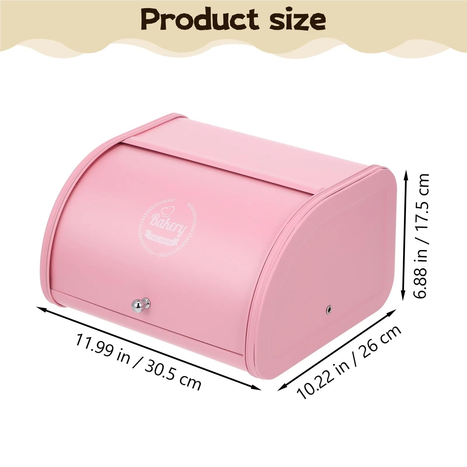 Caja de almacenamiento pan hierro Para Pan