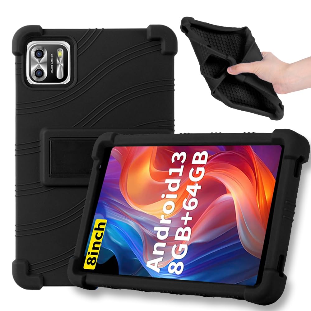 [NSFN] PRITOM B8/PRITOM B8/PRITOM L8/VASOUN Tab8 Case, Protective Case for Tablet 8 Inches, Handheld Band, Easy to Hold, Stand Function, Multi-Angle