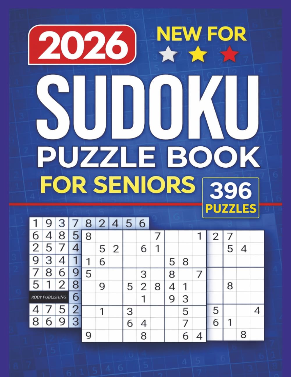 Sudoku Puzzle Book for seniors with 3 Levels of Difficulty:: 396 Puzzles & Solutions, Easy to Hard (Great Gift for Puzzle Lovers)