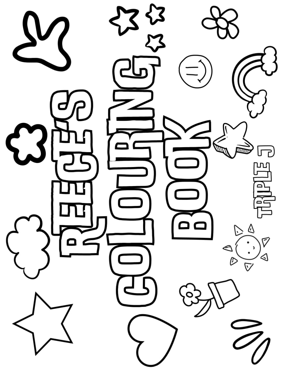 Reece's Colouring Book: Personalised with Your Name on Every Page