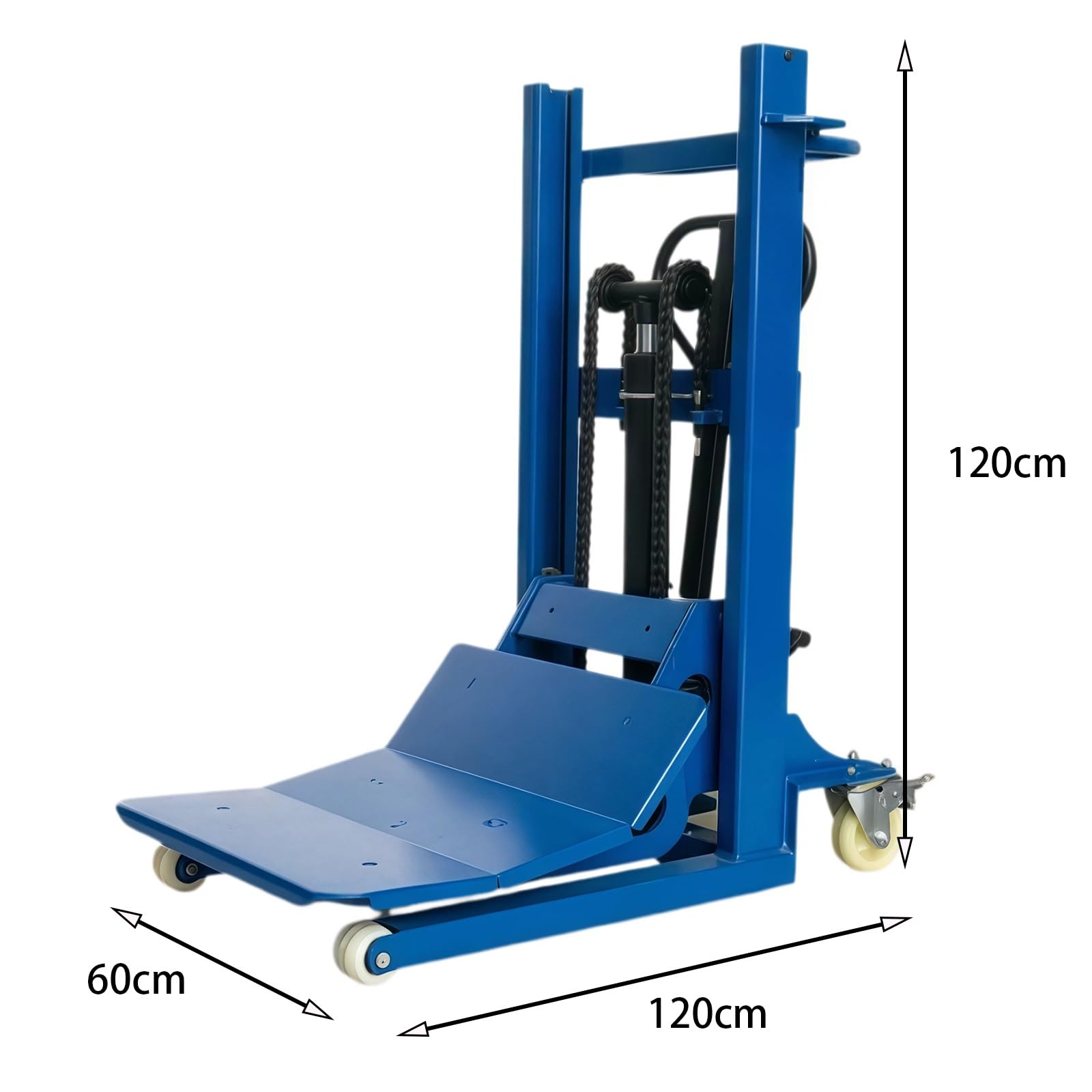 Transpallet Manuale Carrello elevatore Idraulico con Ruote frenanti for la movimentazione di Materiali Laminati in Officina