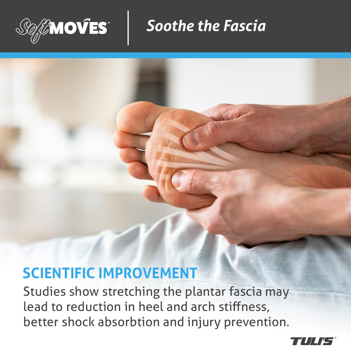 Tuli’s SoftMoves – Verstellbare Zehenspreizer zur Unterstützung der Ausrichtung, bei Hallux Valgus, Hammerzehen, Plantarfasziitis und Morton-Neurom, Einheitsgröße, Blau | Silikon-Zehenspreizer für Ballenzehen, Hammerzehen, Plantarfasziitis, Yoga, Morton-N