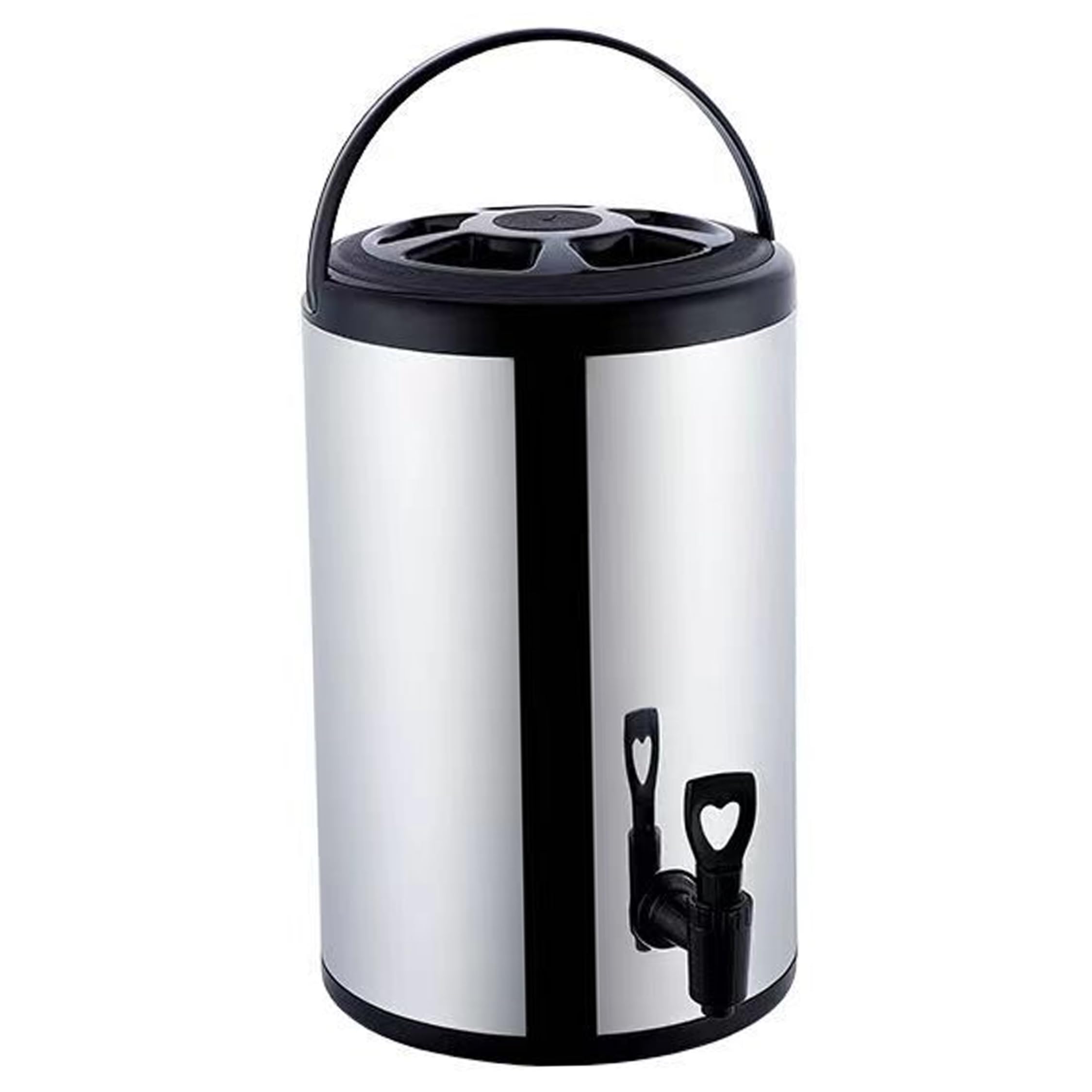 Bemonew Insulated Beverage Dispenser, 6L Large Stainless Steel Coffee Urn With Long-lasting Temp Retention For Food Stalls & Breakfast Shops, Black