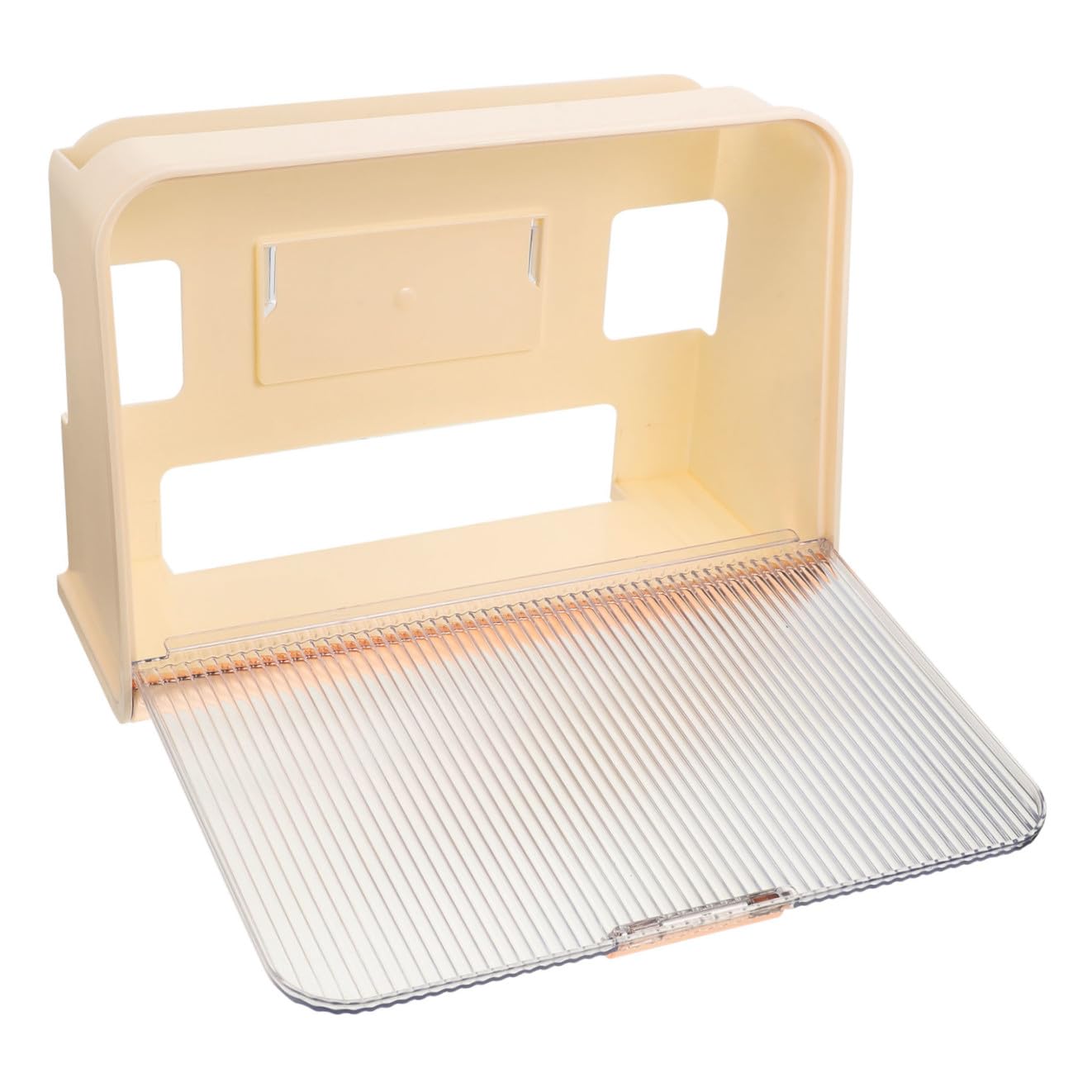FOMIYES Scatola Porta Router per Organizzare Cavi Elettrici e Router in Abs da Parete Beige Scatola di Archiviazione Wifi Grande Capacità per Casa e Ufficio