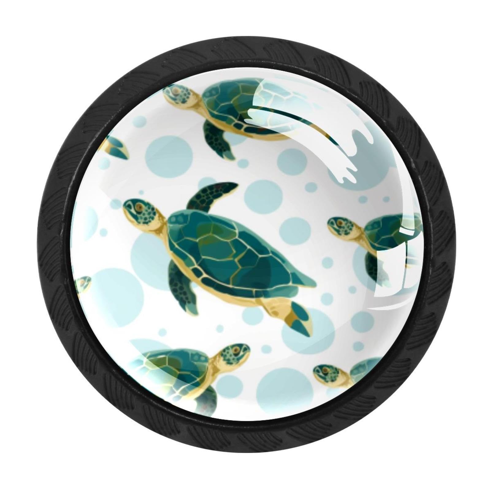Chenzzzz Multicolored 14 4 Pack Sea Turtle Drawer Knob Cabinet Hardware