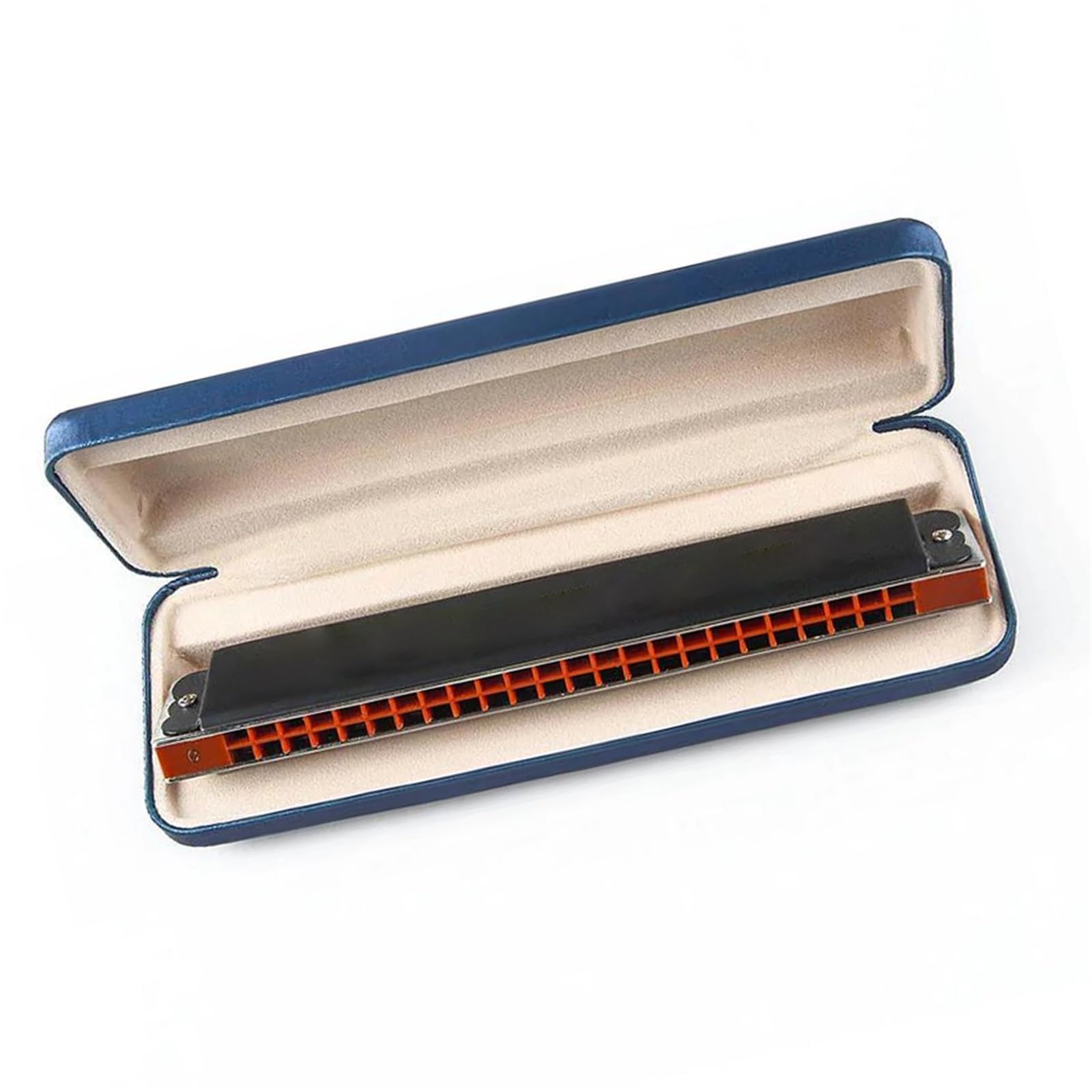 Harmonijka 24-otworowe Organy Ustne Harmonijki Tremolo Harmonica | 24-otworowa harmonijka ustna Tremolo Harmonijka ustna Czarna farba polifoniczna