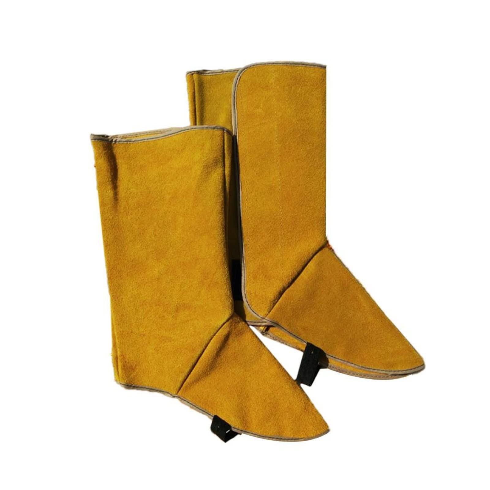 Welding Supplies 1 Pair Welder Foot Cover Leather Welding Spats Protective Shoes Feet Cover Protection Flame Resistant Boot for Welder