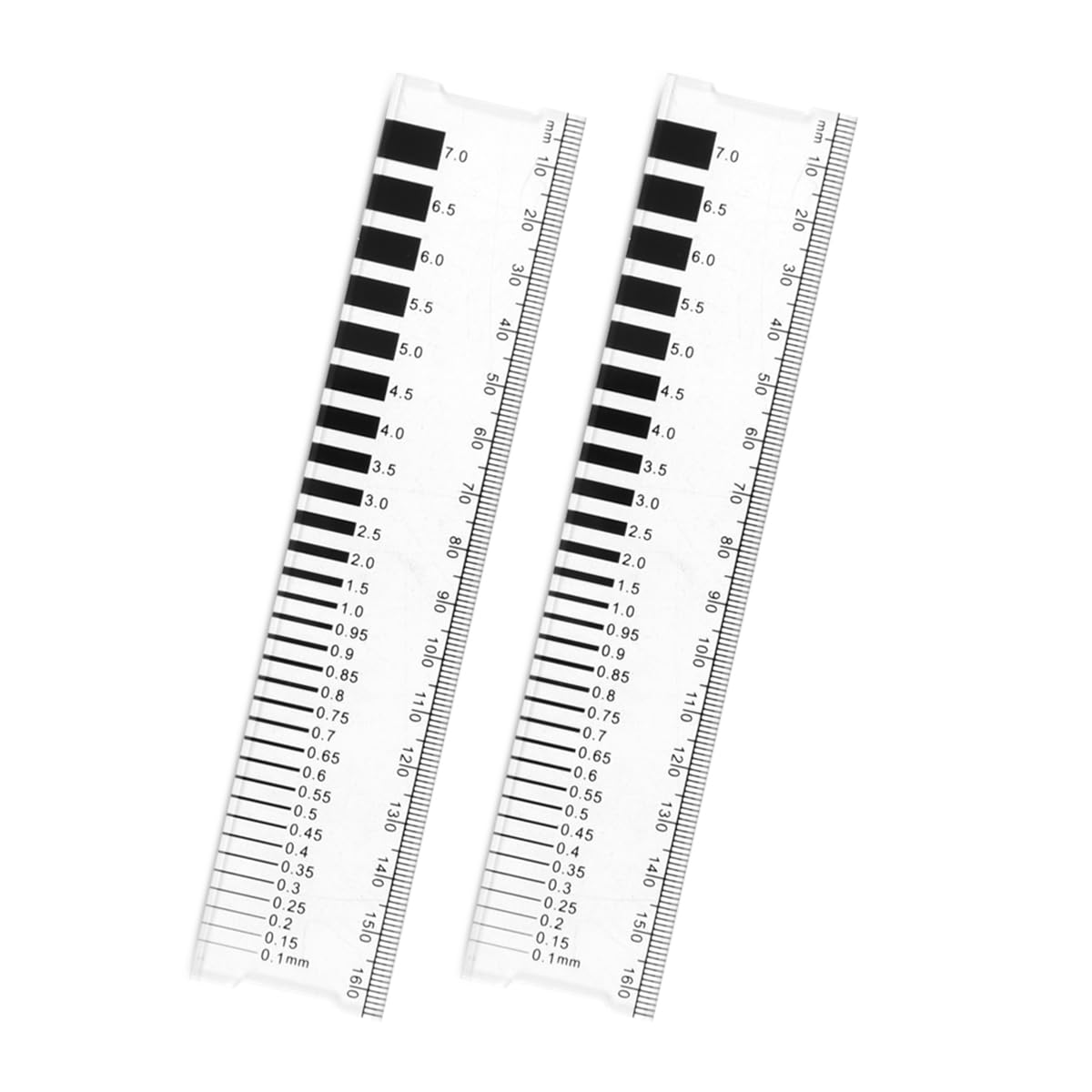 Mountlaser 0.1-7mm Crack Width Measuring Ruler Wall Crack Comparison Gauge