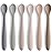Silicone Baby Feeding Spoons, First Stage Baby Infant Spoons, Soft-Tip Easy on Gums I Training Spoon Self Feeding, Dishwasher & Boil-proof, 6 Pack