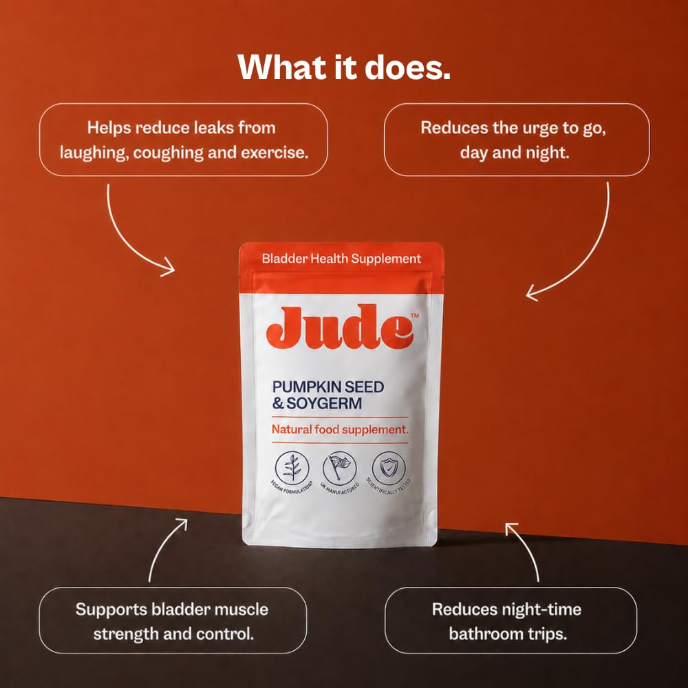 Jude Bladder Control Supplements for Women | Overactive Bladder Support Pills to Reduce Leakage and Incontinence | Go Less for Frequent Urination | 60 Count (1 Month Supply) — Amazon image 2
