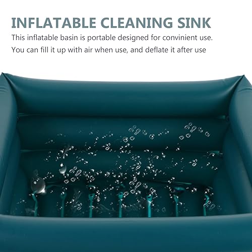 Miniatura 3 de Cuenco de pedicura, lavabo de remojo de pies inflable, lavabo portátil de limpieza de pies, contenedor de baño de pies para el hogar