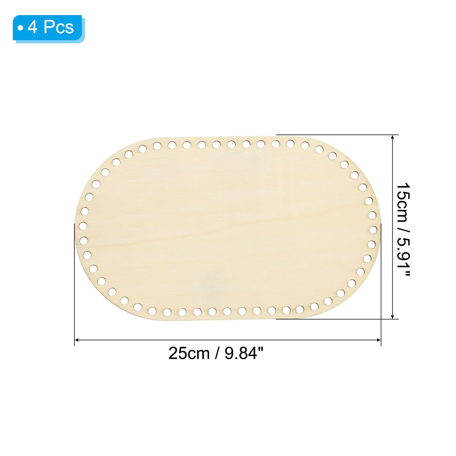 PATIKIL 10" x 6" Crochet Basket Bottom - Image 2