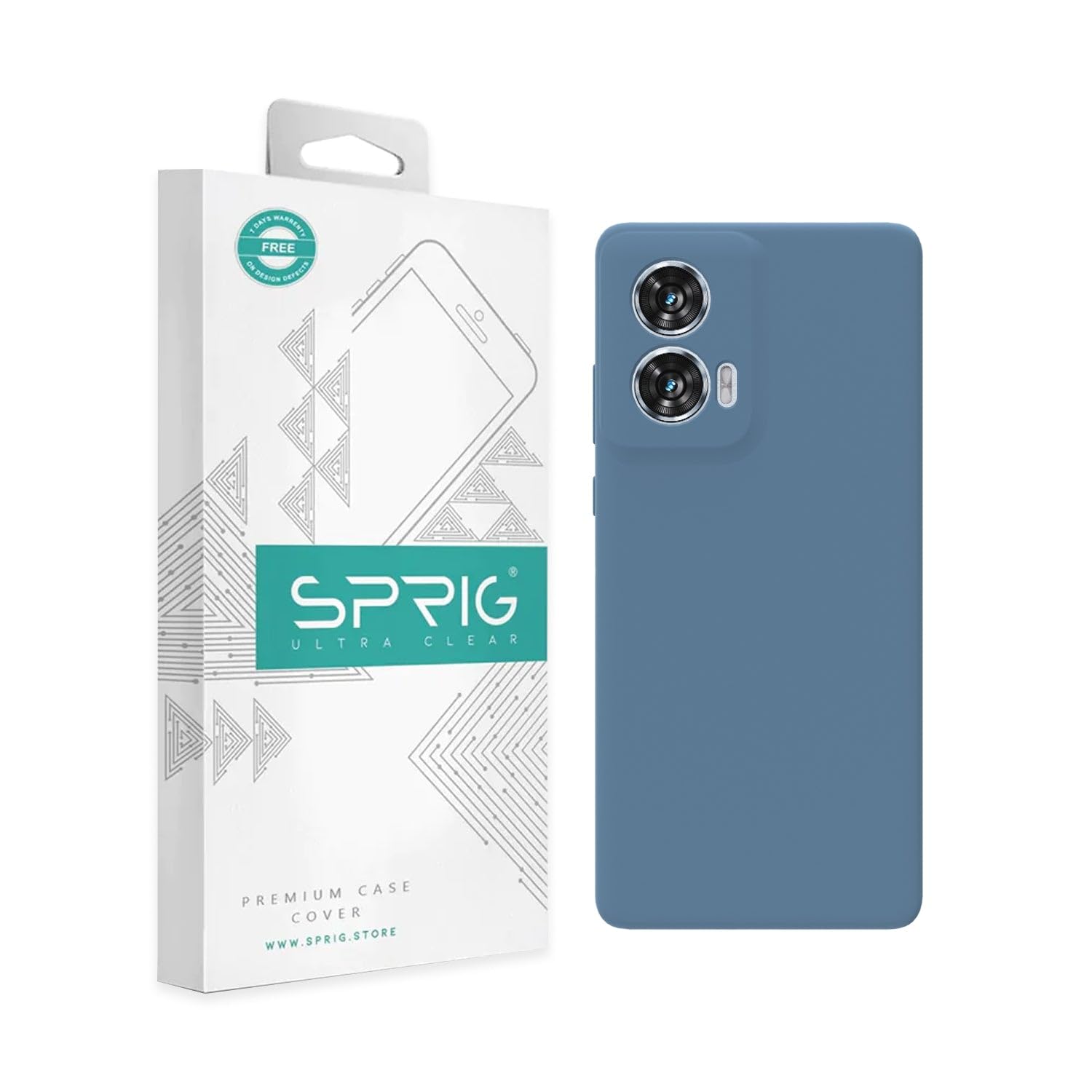 SPRIG Compatible with Moto Edge 50 Fusion Liquid Silicone Premium Back Cover Drop Tested Shock Proof Mobile Case for Men,Women,Boys and Girls with Camera Protection (Denim Blue) (B0DDKYHCVL) Amazon Price History, Amazon Price Tracker