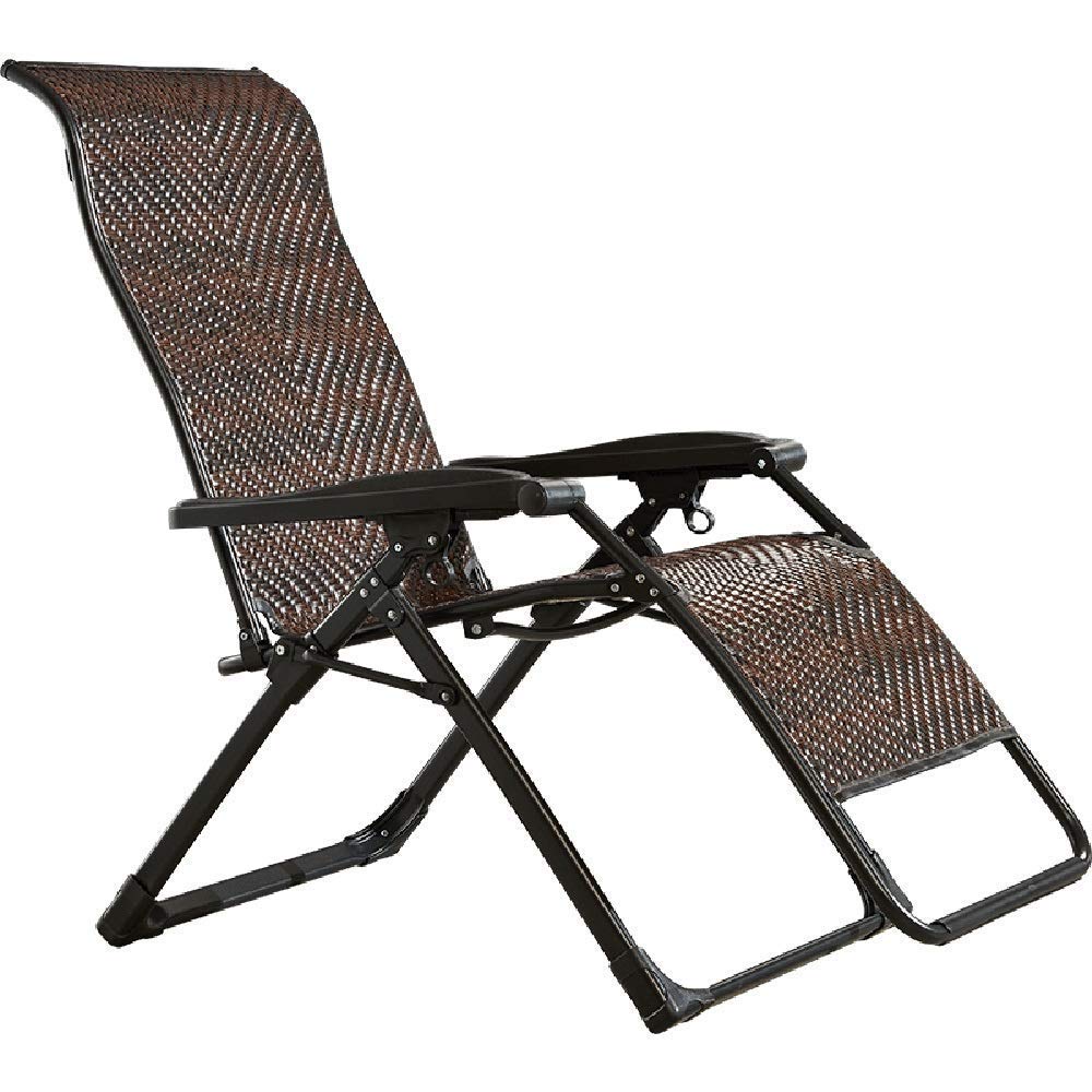 Buy Chair Stool Rocking Lounger Folding Lounger Chair Lazy Recliner with Adjustable High Back