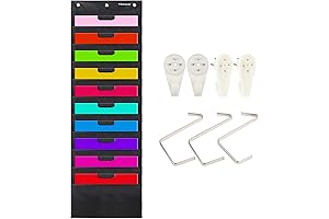 Organization Pocket Chart: Wall Hanging File Organizer