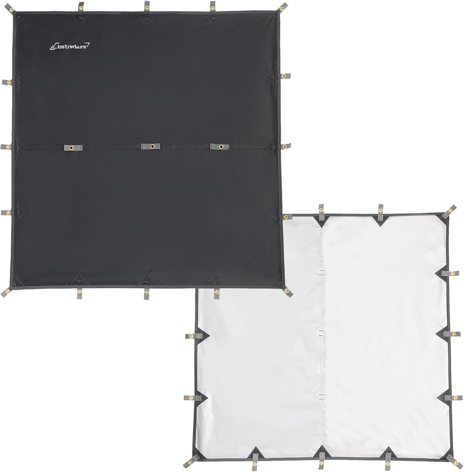 Clostnature Camping Tarp for Tent- 86x59 Tent Footprint with 120x115 Ultralight Hammock Rain Fly, Heavy Duty Tent Floor Saver and Shelter, Lightweight Rain Tarp and Ground Sheet Mat for Backpacking