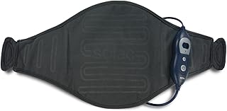 Solac CT8680 Helsinki - Almohadilla terapéutica Lumbar, 100 W, 6 niveles de temperatura, Tecnología Sensfort, autoapagado, conector extraíble, color azul oscuro