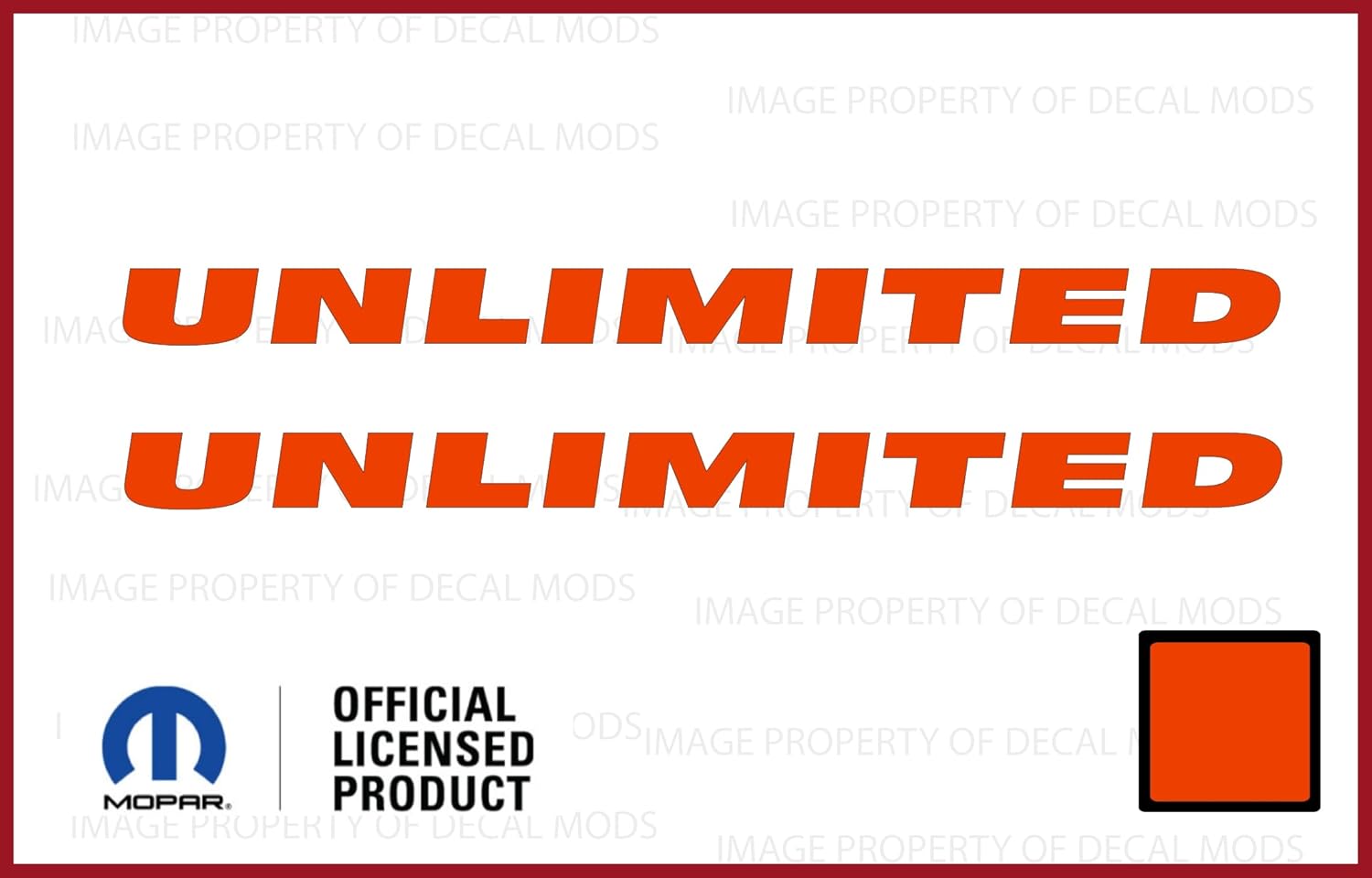 Decal Mods Fender TJ (04-06) "Unlimited Small Side Vinyl Overlay Graphic fits Jeep Wrangler TJ (2004-2006) (Set of 2) Black Gloss CB | SJ3Y5