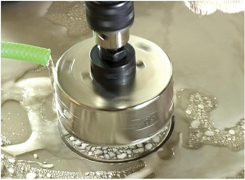 Miniatura 66 de Starrett Sierra de agujero de grano de diamante, ideal para perforar agujeros de diámetro pequeño, diámetro de 4-1/8 pulgadas, profundidad de corte