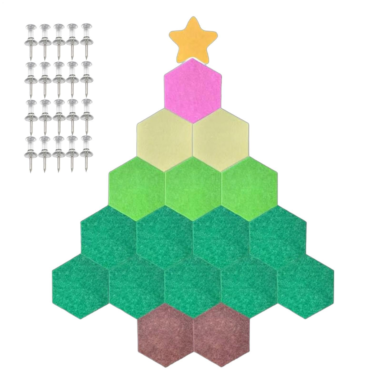 Árbol Navideño de Fieltro DIY 130 x 150 cm Decor Mural Navideñas