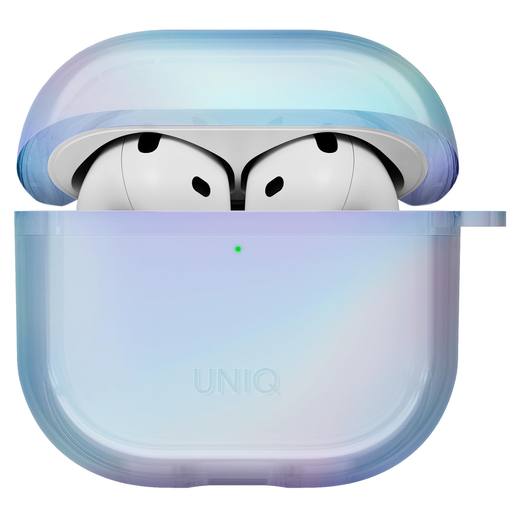 【美品】AirPods4本体 ANC搭載モデル UNIQケース付き Amazon | UNIQ AirPods 4 ケース ホログラフィック 衝撃 吸収 保護