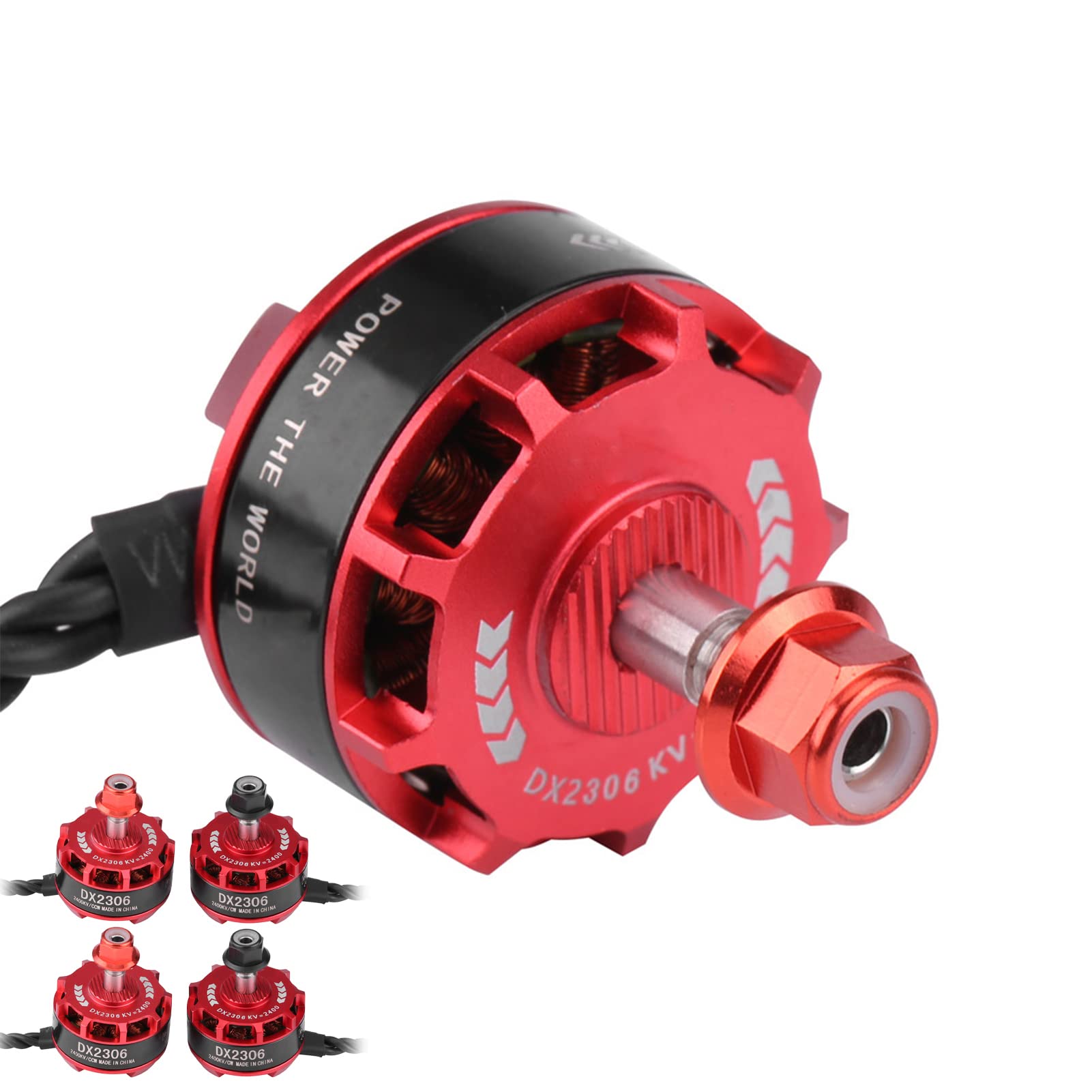 Dron Motor RC Motor 12 × 11 × 6 4 Piezas Dx2306 2400kv 2-4 S Motor Brushless para X210 X220 250 Fpv Racing Drone