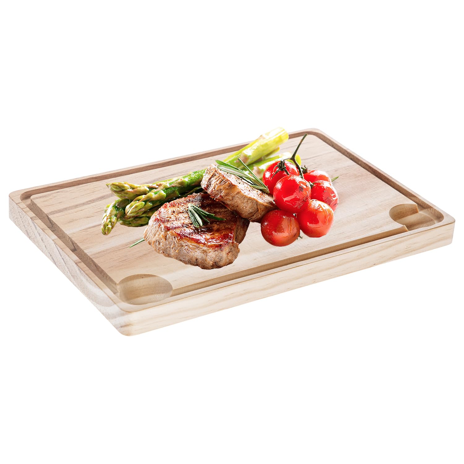 Tabla de Madera Cocina. Pack 6 Unidades 32x22cm. 2cm de Grosor. Tabla Carnes, Tabla de Cortar. Pescados, Verduras en Hostelería, Bar, Restaurantes, Hogar (32x22cm)