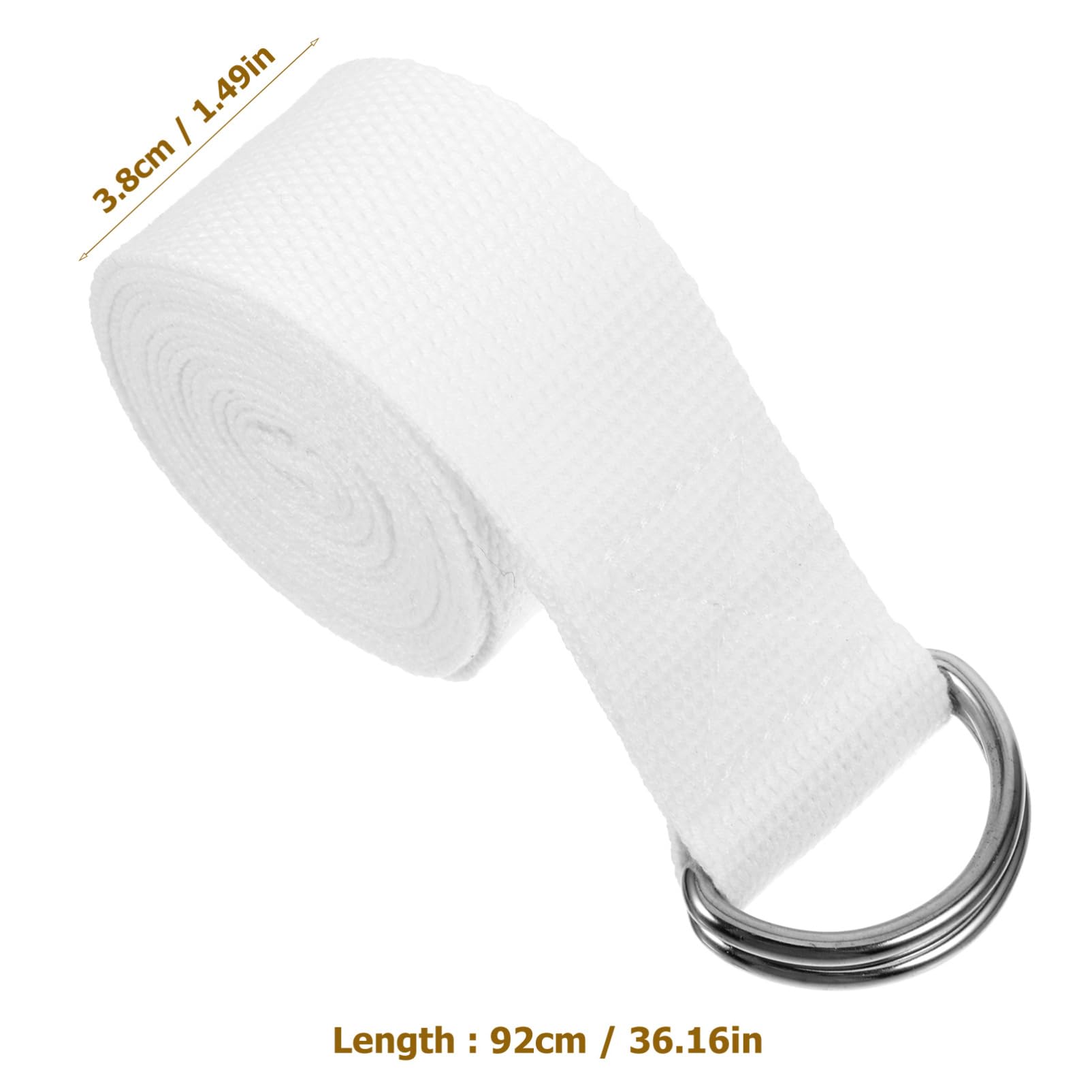 JUMPLAWN Extendable Yoga Strap Professional Stretching Band for Home Exercise Non Elastic Design for Flexibility Soft Material for Beginners and Advanced Yogis