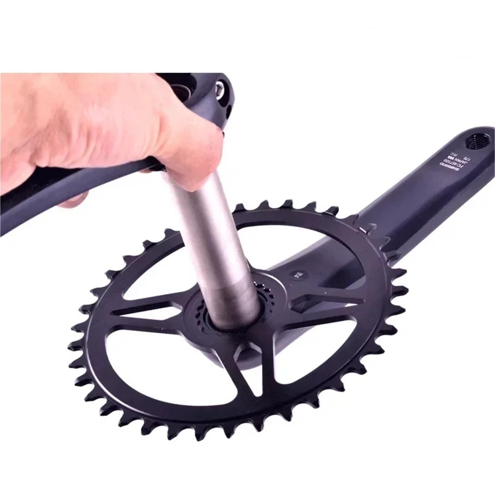 Genérico Compatible con Plato De Montaje Directo Shimano MTB Estrecho Ancho