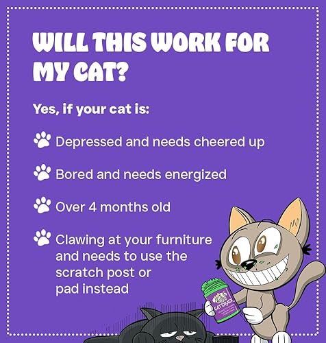 Miniatura 3 de Cat Crack Paquete de 1 taza y 4 tazas de hierba gatera orgánica, mezcla segura de primera calidad, infundida con la máxima potencia, tu gatito