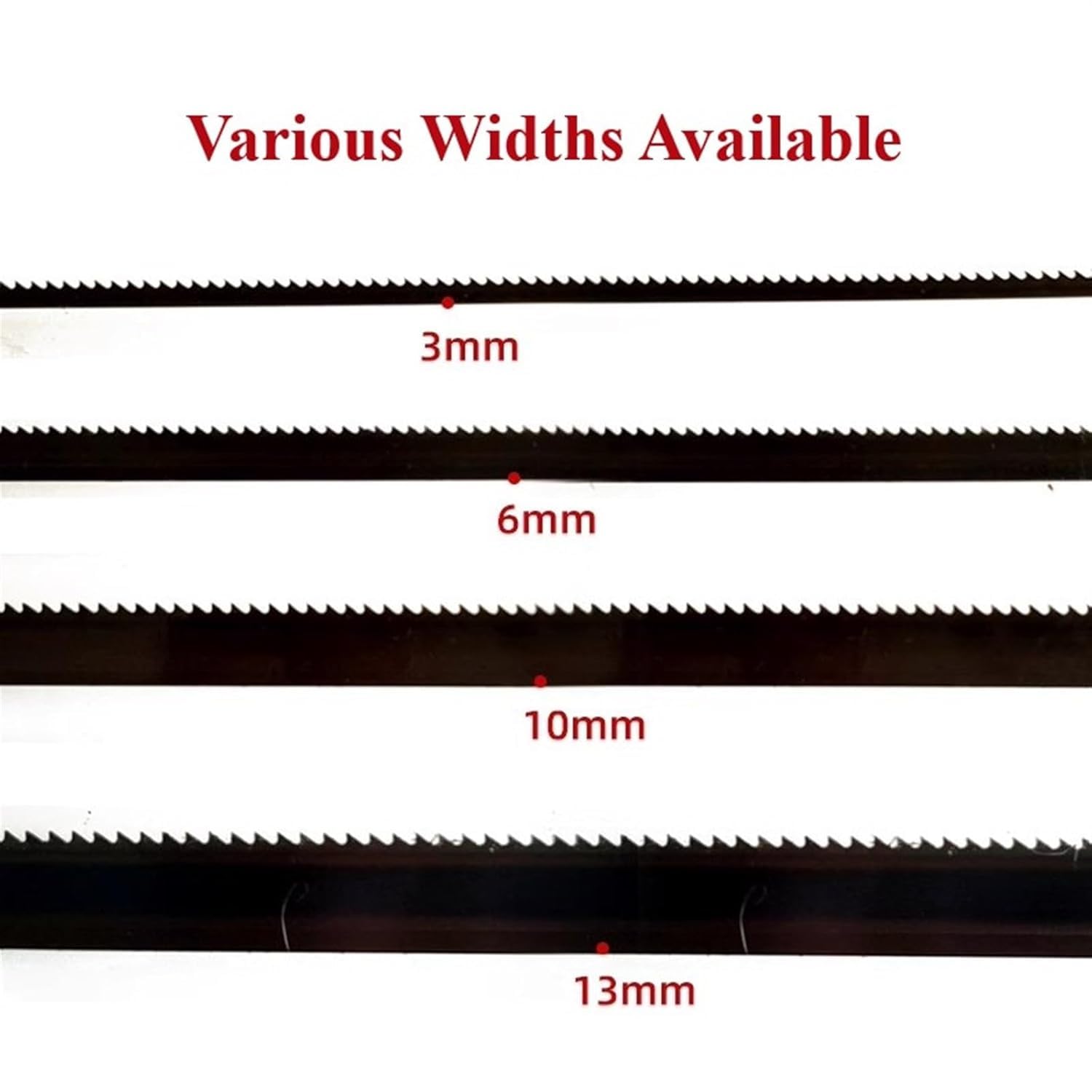 Lame for seghe a nastro, seghe a nastro for metallo, 3 pezzi 2780x6x0,63 mm/109,5"x0,24"x0,025" Lame for seghe a nastro 14 TPI Lame for seghe a nastro for lavorazione del legno, PVC e alluminio