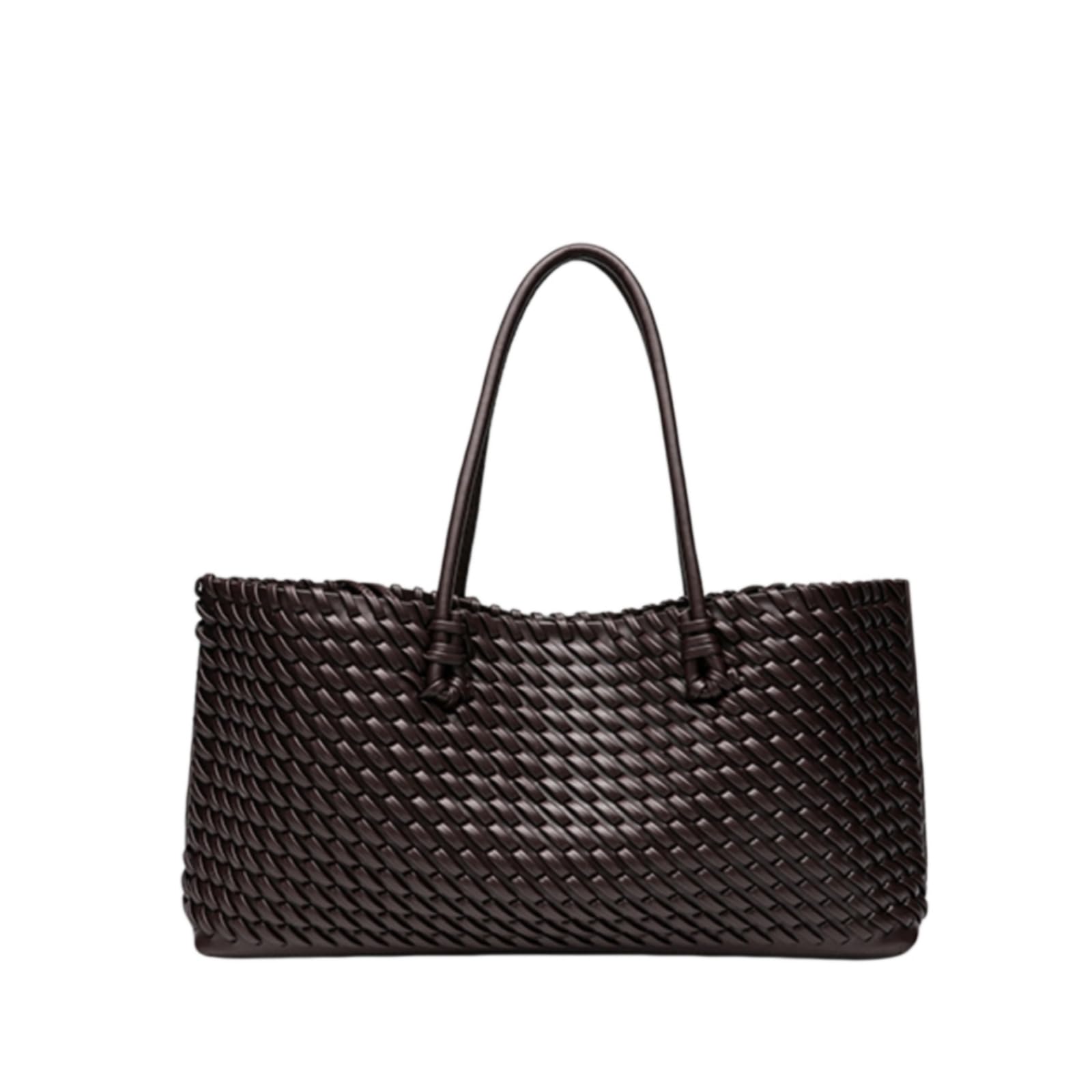 Borsa Donna A Spalla Tessuta da Donna, Cordone Pu con Grande capacità per Il Lavoro Shopping Viaggio Festa Occasioni Giornaliere