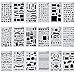 Biubee 36 Pcs Plastic Stencils Over 1500 Different Patterns - 4