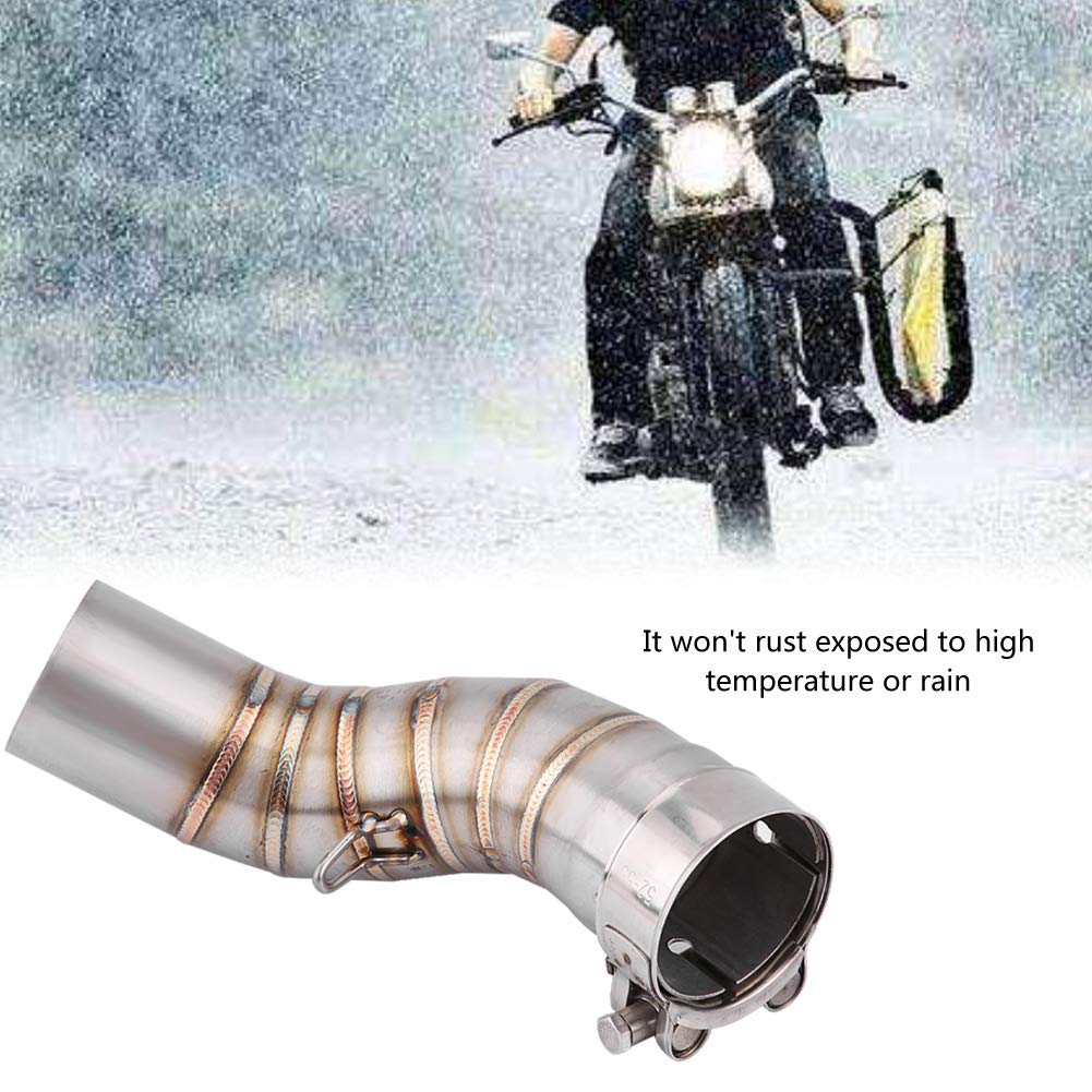 Qiilu Auto systèmes d'échappement Collecteurs d'échappement, Système d'échappement complet de moto, liaison intermédiaire, lien, connexion pour Z900 2017-2018