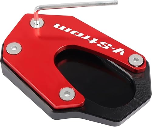 Miniatura 6 de WilsEm Para Suzuki Kickstand para DL1050 para V-Strom 1050 para Vstrom DL 1050 XT DL1050XT 2020-2023 Soporte lateral de pie CNC placa de extensión