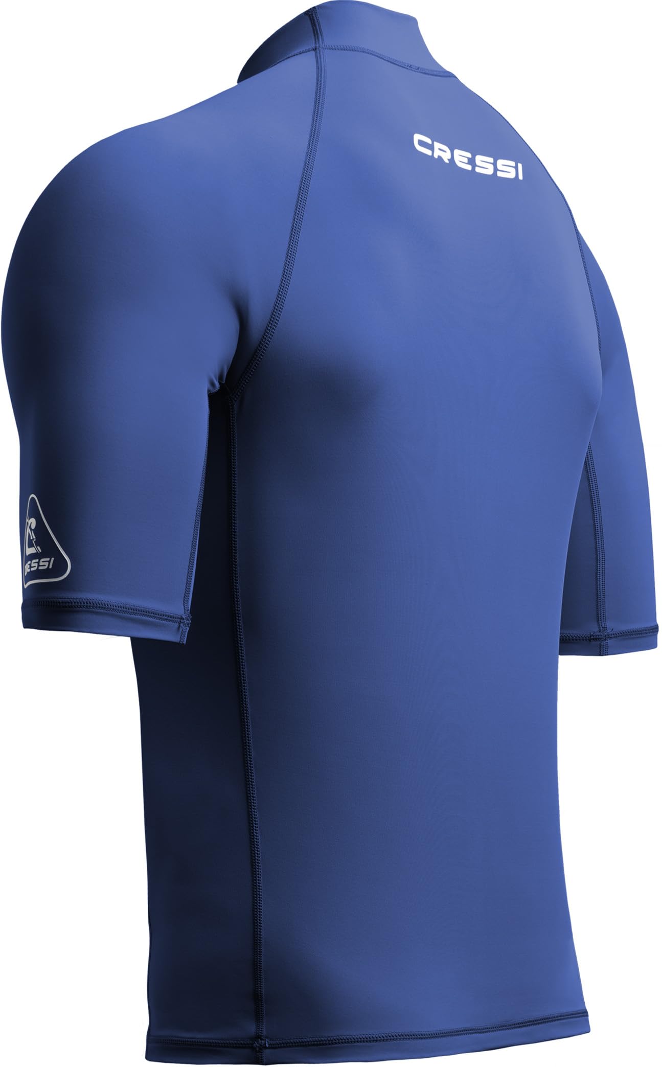 Cressi Sentinel Man Camiseta de Manga Corta Protección Solar UPF 50+, Sechado Rápido, Natación Surf Buceo Pesca Playa Piscina y Deportes Acuáticos Hombre