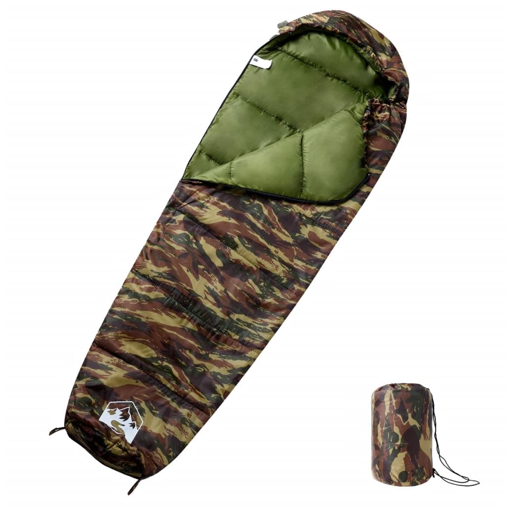 Ultralekki śpiwór typu mumia dla dorosłych, na kemping, wędrówki, trekking, outdoor, wodoodporny, oddychający, z podwójnym zamkiem błyskawicznym, na pory roku