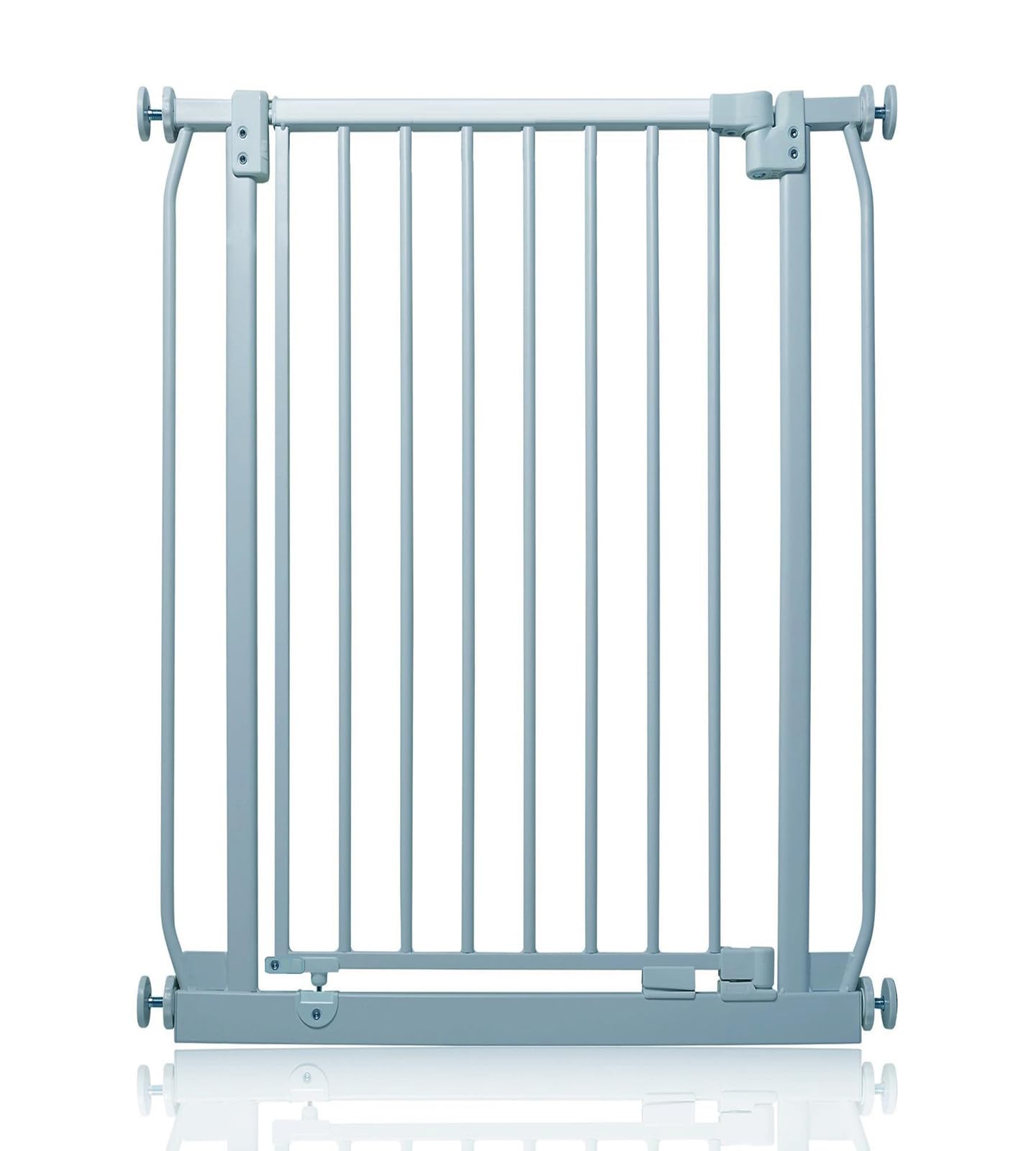 Safetots Extra Tall Safety Gate - Pressure Fit - Matt Grey - 96.8cm Height - 71-80cm Width