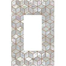 Mother Pearl Tiles Durable PC Material Wall Plate for Home Business Standard Outlets
