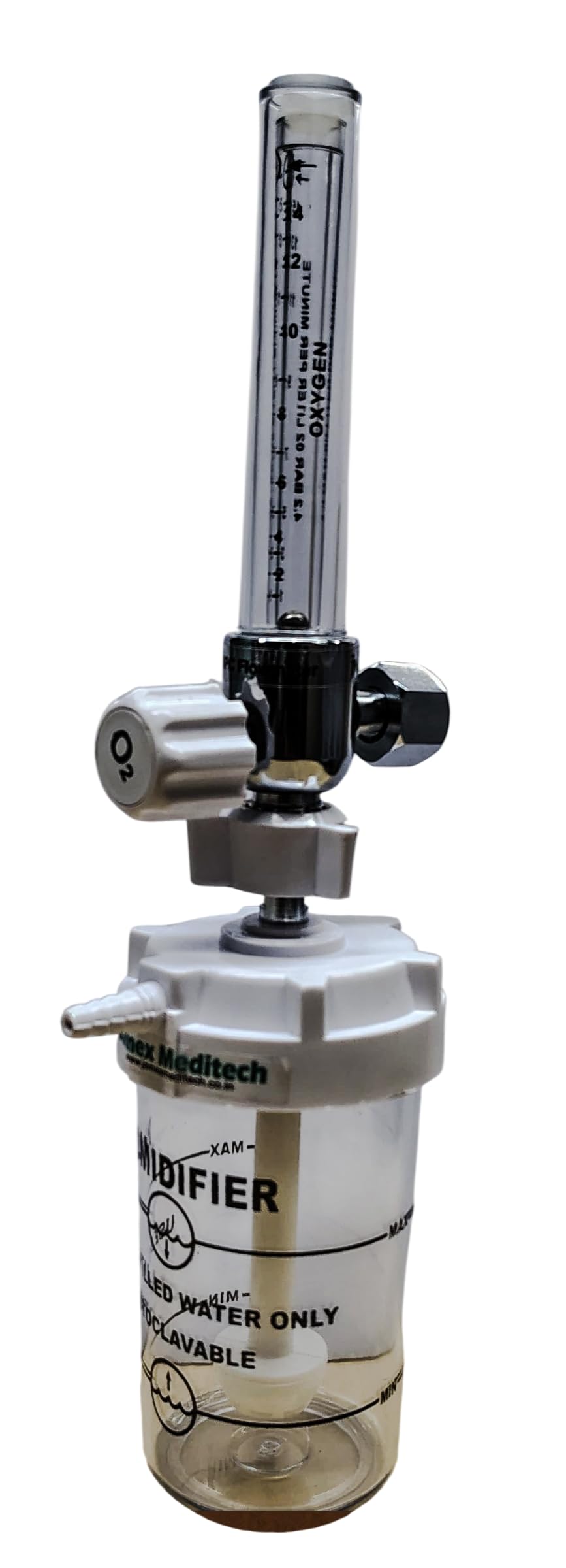 BPC Oxygen Flowmeter with Humidifier Bottle| Sturdy & Durable Body| | BPC Flowmeter-picture-32